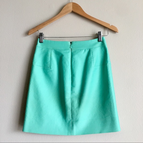 [79] J.CREW Aqua Skirt - Picture 2 of 3